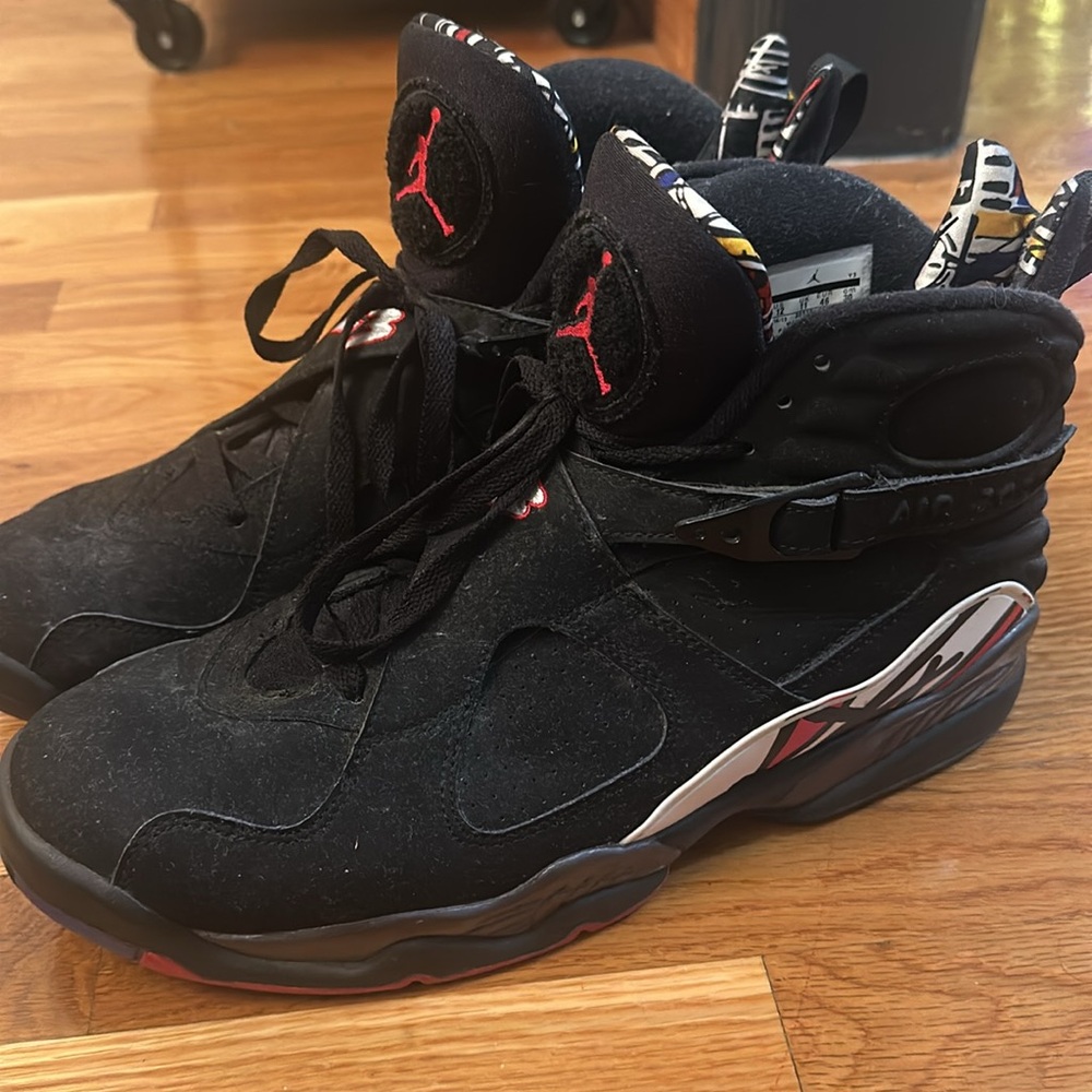 Jordan Black and Red Athletic Shoes - Picture 3 of 4